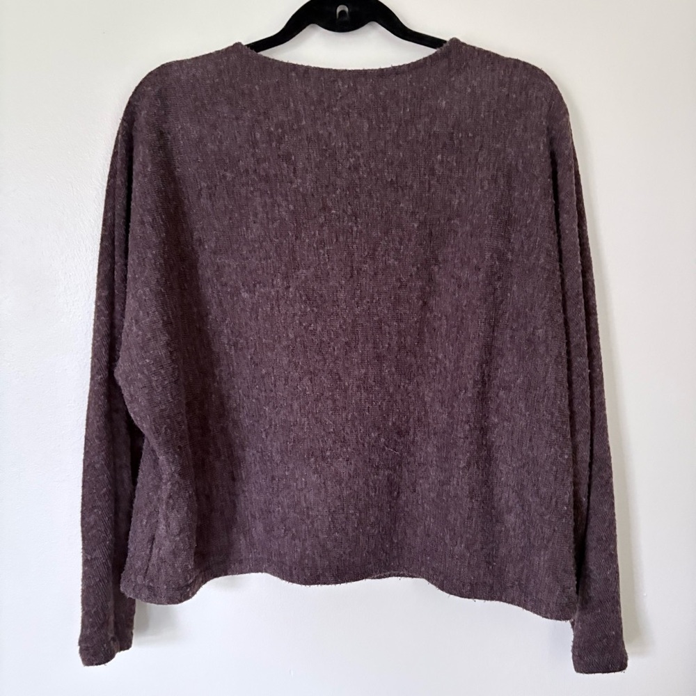 H&M Brown Batwing Fuzzy Sweater Size Small - Picture 10 of 10